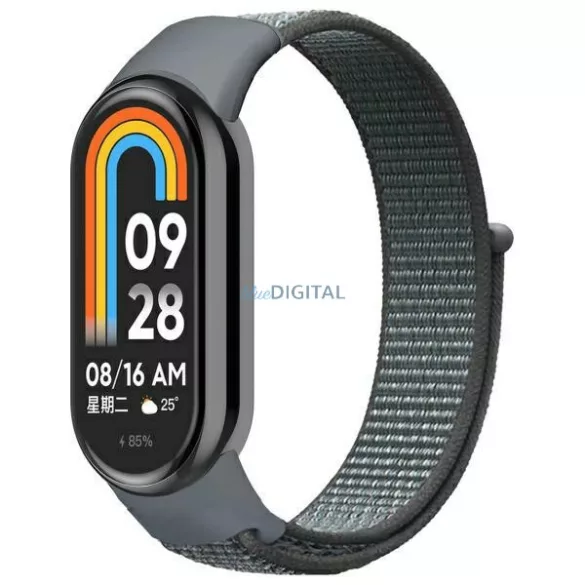Beline NylonLoop szíj Xiaomi Mi Band 9/8 - szürke