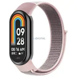 Beline NylonLoop szíj Xiaomi Mi Band 9/8 - rózsaszín