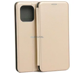 Beline Book Magnetic könyvtok Motorola Moto G15 - arany színű