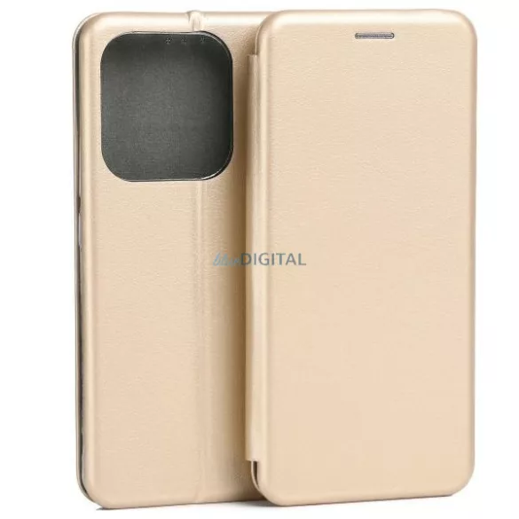 Beline Book Magnetic könyvtok Xiaomi Redmi Note 14 5G - arany színű