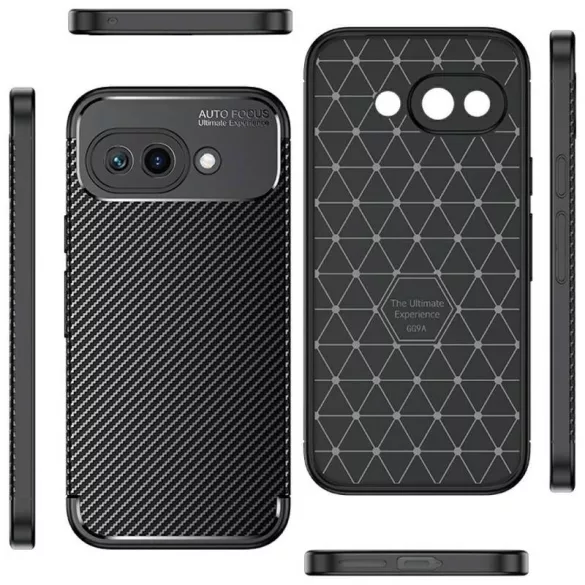 Beline Carbon Armor tok Google Pixel 9a - fekete