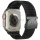 Beline Woven Nylon Diagonal Style Parachute szíj Apple Watch 38/40/41mm-es Fekete