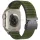 Beline Woven Nylon Diagonal Style Parachute szíj Apple Watch-hoz 38/40/41mm zöld