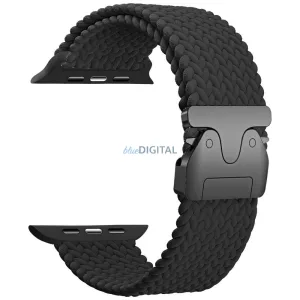 Beline Woven Nylon Parachute Strap szíj Apple Watch 38/40/41mm-es Fekete