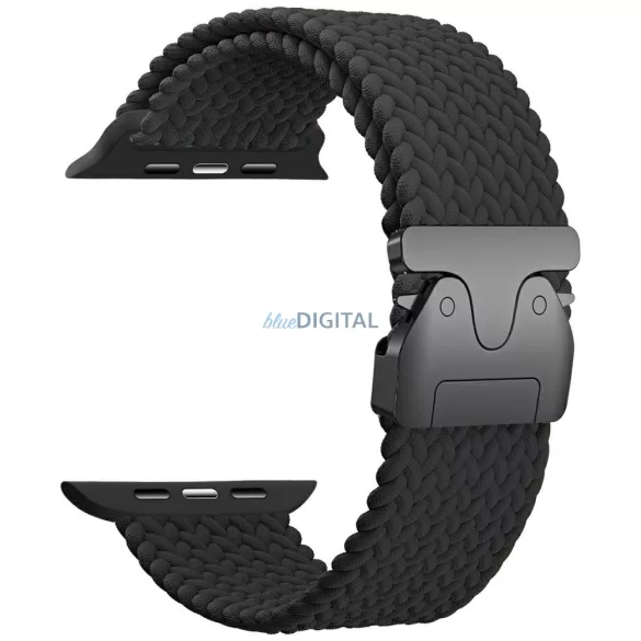 Beline Woven Nylon Parachute Strap szíj Apple Watch 38/40/41mm-es Fekete