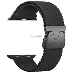   Beline Woven Nylon Parachute Strap szíj Apple Watch 42/44/45/49mm-es Fekete