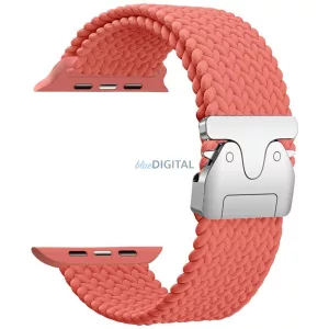 Beline Woven Nylon Parachute Strap Apple Watch 38/40/41mm-es rózsaszín piros