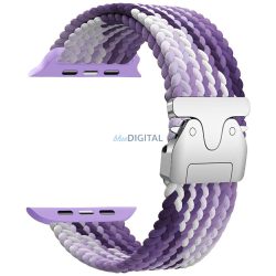   Beline Woven Nylon Parachute Strap szíj Apple Watch 42/44/45/49mm-es lila