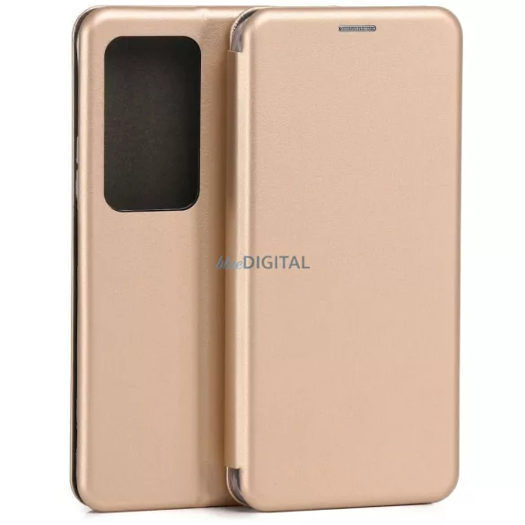 Tok Beline flipes mágneses tok Xiaomi Redmi 15 4G, arany színben