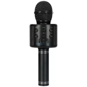 MajesticLine karaoke-mikrofonnal, fekete