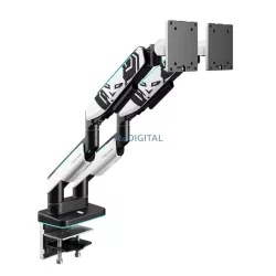   Diablo RGB X-Arm Dual 35" dupla monitortartó - fehér-fekete