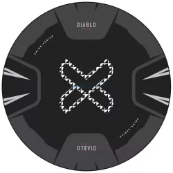 Diablo Chairs csúszásgátló szőnyeg - fekete-fehér