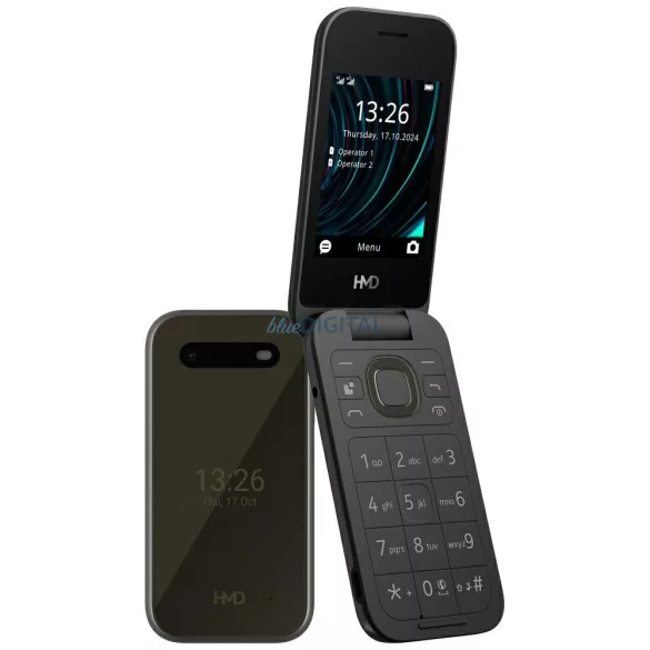 HMD 2660 Flip TA-1711 DS telefon - fekete