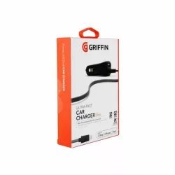   Griffin GC39941-2 autós töltő 1xUSB-A csatlakozóval és rögzített Lightning kábellel 2.4A, 12W
