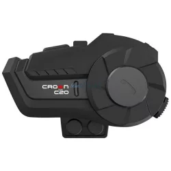   Crown C20 Bluetooth 5.1 motorkerékpár-kommunikációs rendszer, fekete