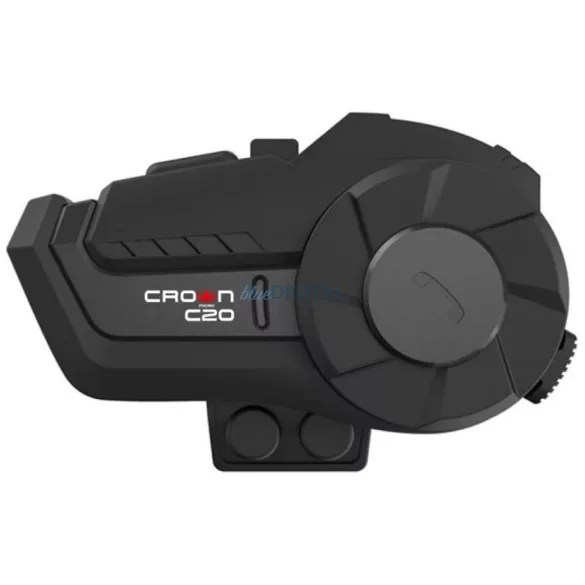 Crown C20 Bluetooth 5.1 motorkerékpár-kommunikációs rendszer, fekete