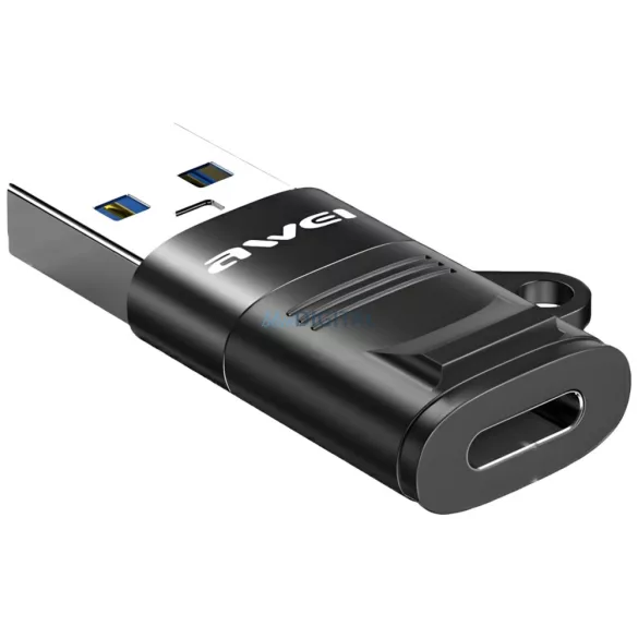 AWEI adapter CL-13 USB-C/USB-A fekete