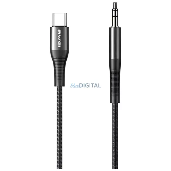 AWEI adapter CL-116T USB-C/Jack 3.5 fekete