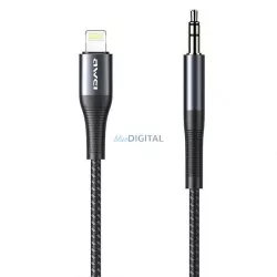 AWEI adapter CL-116L Lightning/Jack 3,5 fekete