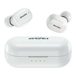  AWEI fülhallgató Bluetooth 5.1 T13 Pro TWS + dokkoló állomás fehér