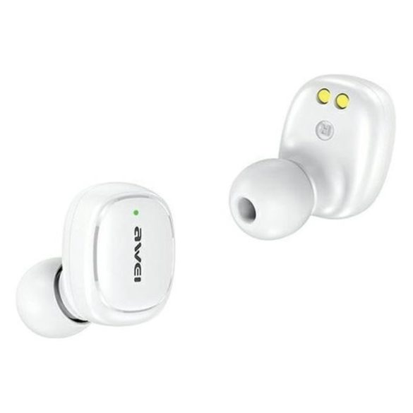 AWEI fülhallgató Bluetooth 5.1 T13 Pro TWS + dokkoló állomás fehér