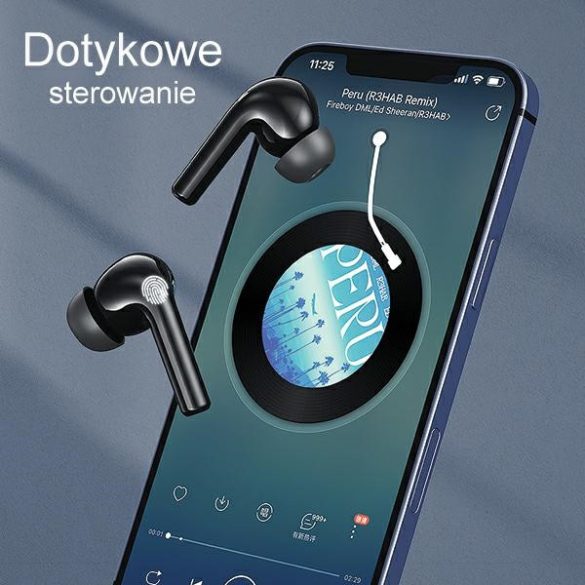 AWEI fülhallgató Bluetooth 5.3 T1 Pro + dokkoló állomás fekete-zöld