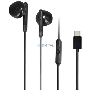 AWEI PC-6T USB-C sztereó fejhallgató fekete