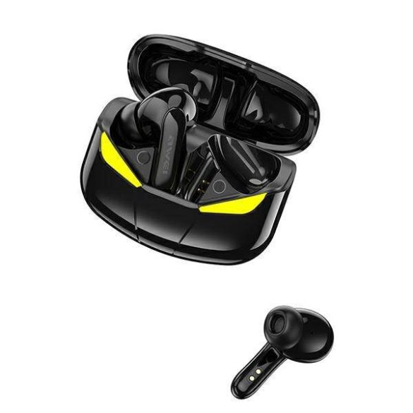 AWEI Bluetooth fülhallgató 5.0 T35 TWS + dokkolóállomás fekete