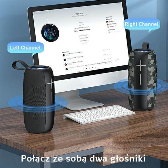 AWEI Bluetooth hangszóró Y370 20W fekete