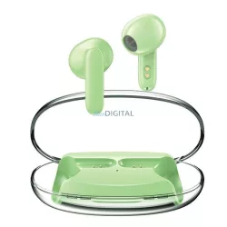   AWEI fülhallgató Bluetooth 5.3 T85 ENC TWS + dokkoló állomás zöld