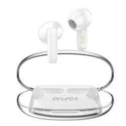   AWEI fülhallgató Bluetooth 5.3 T85 ENC TWS + dokkoló állomás fehér