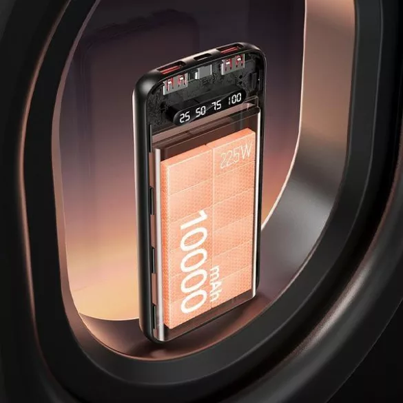 AWEI P10K PowerBank 10000 mAh 22.5W - fekete