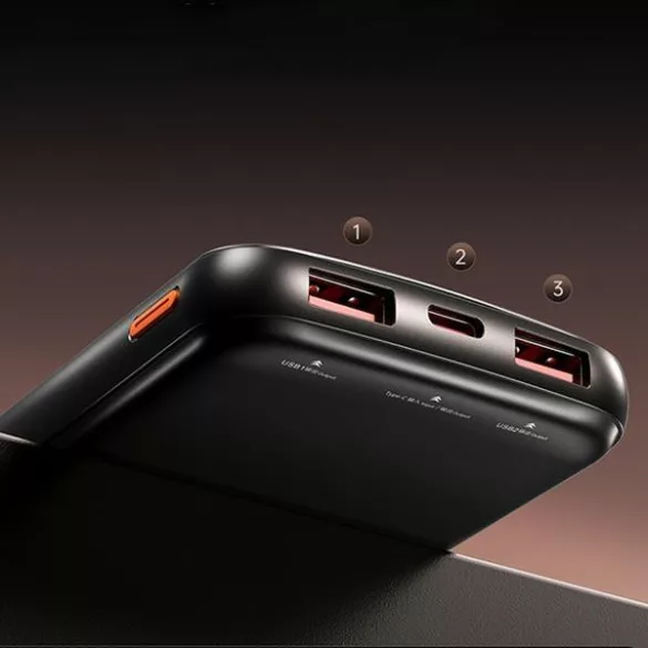 AWEI P10K PowerBank 10000 mAh 22.5W - fekete