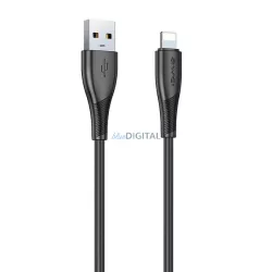 AWEI CL-182L USB-A - Lightning kábel 2.4A 1m - fekete