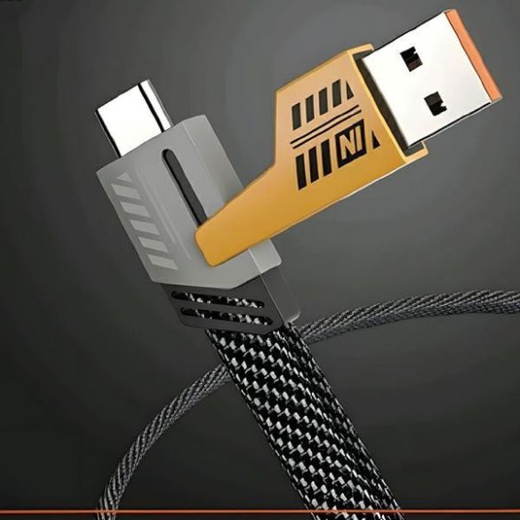 AWEI CL-226 USB-A/Type-C - Lightning/Type-C kábel 1.2m 65W - fekete