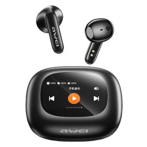 AWEI TP97 Bluetooth 5.4 TWS fülhallgató - fekete