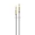 AWEI AUX-001 audió kábel 3.5mm jack - 3.5mm jack - fekete-arany színű