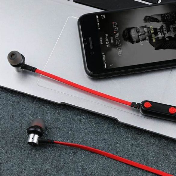 AWEI sport fejhallgató Bluetooth B923BL piros mágneses