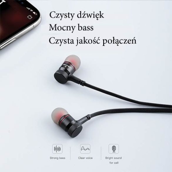 AWEI sport fejhallgató Bluetooth G10BL-BK fekete nyakpánttal