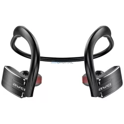   Vezeték nélküli sport fejhallgató AWEI E1BL Bluetooth fekete