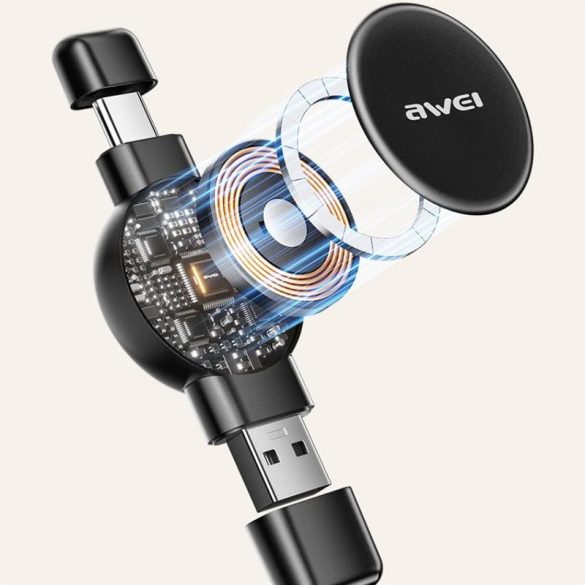 AWEI W26 Apple Watch/Samsung Watch töltő - fekete