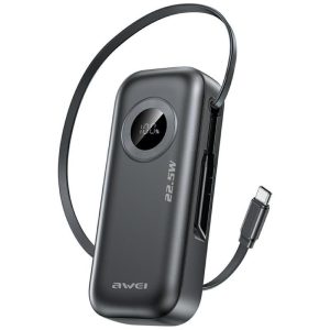 AWEI PA-9 powerbank 10000mAh 22.5W - fekete