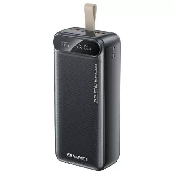 AWEI PA-12 powerbank 30000mAh 22.5W - fekete