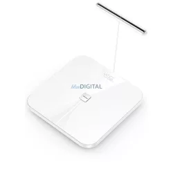   AWEI SS1 többfunkciós testmérleg, Bluetooth 5.0, 500 mAh, fehér