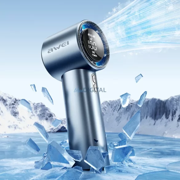 Kézi ventilátor AWEI F38 MINI kék