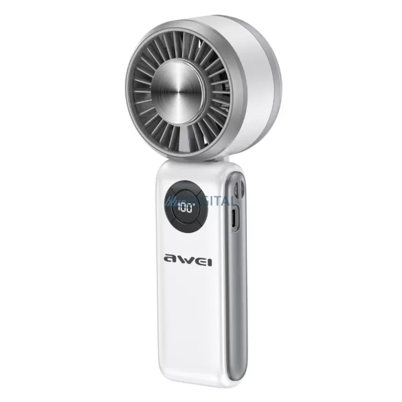 Kézi ventilátor AWEI F39 Fast Ice white