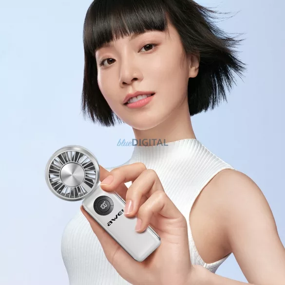 Kézi ventilátor AWEI F39 Fast Ice white