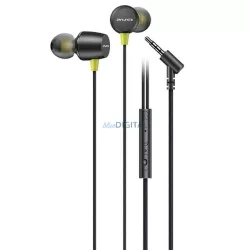   AWEI L5 vezetékes fejhallgató 3.5mm jack csatlakozóval - fekete