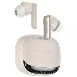   AWEI TA19 ANC TWS Bluetooth 6.0 vezeték nélküli fülhallgató töltőtokkal - bézs