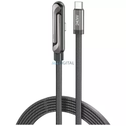 AWEI CM-12C USB-C / USB-C kábel állvánnyal - fekete